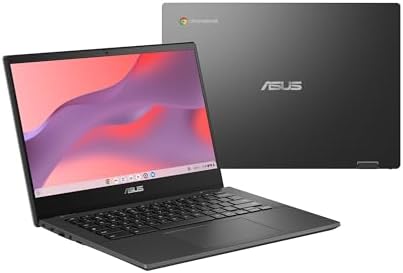 ASUS Chromebook CM14 Laptop, 14″ HD Anti-Glare Display (1366×768), MediaTek Kompanio 520, 4GB RAM, 64GB eMMC, ChromeOS, Gray, CM1402CM2A-DS44