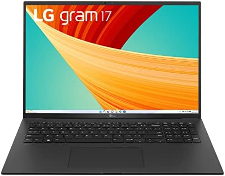 LG gram 17” Lightweight Laptop, Intel 13th Gen Core i7 Evo Platform, Windows 11 Home, 16GB RAM, 1TB SSD, Black