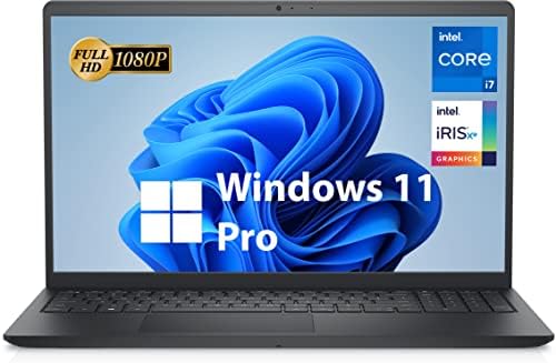 Dell 2023 Inspiron 15 3000 Business Laptop, 15.6” FHD Display, 12th Gen Intel Core i7-1255U, Backlit Keyboard, Windows 11 Pro, 32GB DDR4 RAM, 1TB PCIe SSD, WiFi 6, SD Card Reader, Black