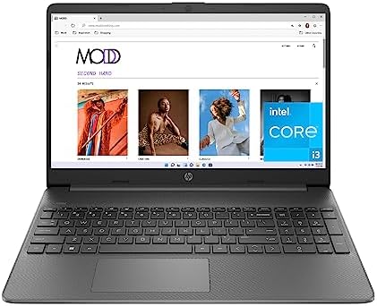 HP 15 inch Laptop, FHD Display, Intel Core i3-1215U, 8 GB RAM, 128 GB SSD, Intel UHD Graphics, Windows 11 Home in S Mode, 15-dy5599nr (2023)