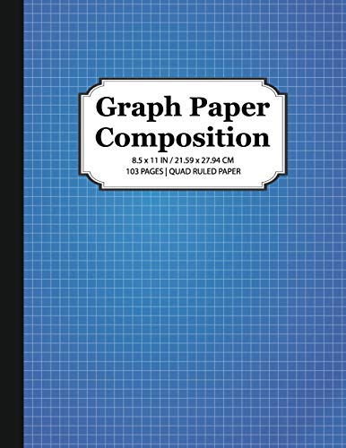 Graph Paper Composition Notebook: Quad Ruled 5×5, Grid Paper for Math & Science Students