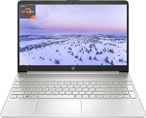 HP 2023 Newest Laptop, 15.6″ HD Display, AMD Ryzen 3 5300U (4 cores), 16GB RAM, 512GB SSD, AMD Radeon Graphics, Wi-Fi, Bluetooth, Numeric Keypad, Windows 11 Home