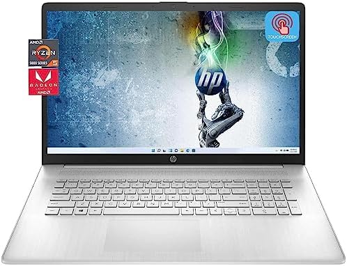 HP 2023 Newest 17.3″ HD Touchscreen Laptop, for Business and Students, AMD Ryzen 5 7530U (Beats i7-1165G7), 16GB RAM, 1TB SSD, AMD Radeon Graphics, Wi-Fi 6, Bluetooth, Webcam, Windows 11 Home