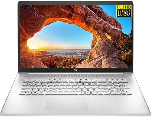 HP 2022 Newest 17 Laptop, 17.3″ FHD IPS Display, Intel Core i5-1135G7 Quad-Core Processor, Intel Iris Xe Graphics, 16GB RAM, 1TB PCIe SSD, HDMI, Windows 11 + Microfiber Cloth